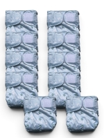 Hypf Kita Stoffwindel Set – 10 Pocketwindeln mit Klett