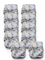 Hypf Kita Stoffwindel Set – 10 Pocketwindeln mit Klett