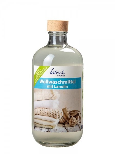 Ulrich Natürlich Wollwaschmittel mit Lanolin 500ml Glasflasche
