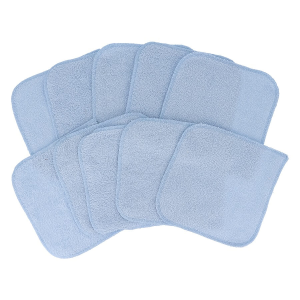 Hypf - Waschlappen Frottee 10er Set Light Blue