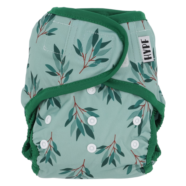 Hypf Überhose One Size Klett Leaves Green