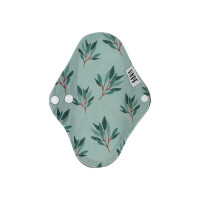 Hypf Slipeinlagen / Binden 3er Set S Bambus Frottee Leaves Green Mit Wetbag