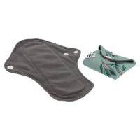 Hypf Slipeinlagen / Binden 3er Set M Bambuskohle Leaves Green