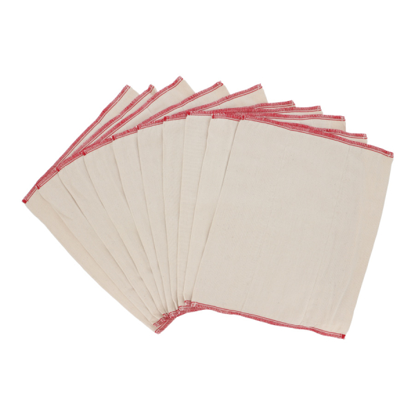 Hypf Prefolds 100% Baumwolle - 10er Set OneSize 34x39cm